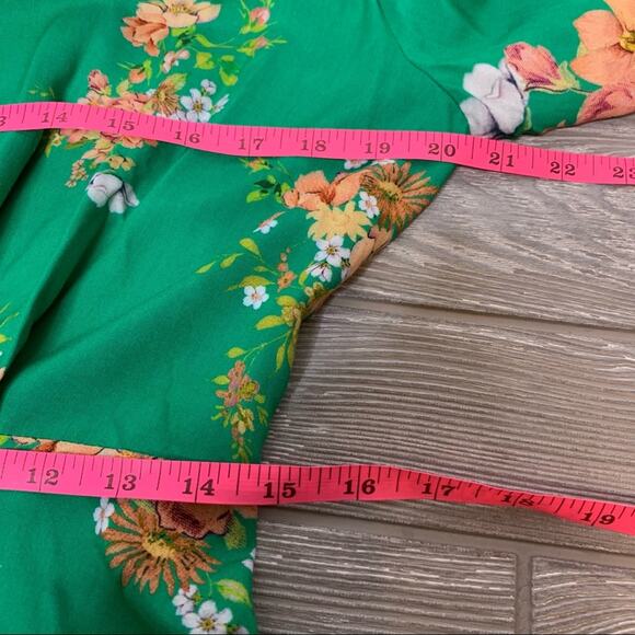 NWOT ASOS flutter sleeve mini dress floral print - Picture 8 of 10